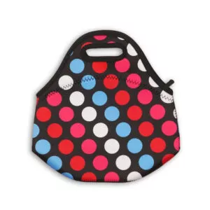 Polka Dot Lunch Bag — Insulated, Stylish & Reusable | Perfect for Work, School & Picnics